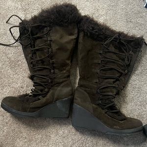 Fur Heeled Boots